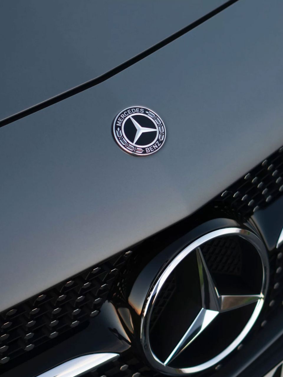 Mercedes Benz car up close 